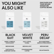 BEAN BROTHERS Black Suit Medium Dark Roast Arabica Coffee Bean Kopi Biji (200g | 1kg | 5x200g)