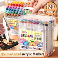 Marker Dual-Tip Acrylic Marker Pen Set Coloring Set Highlighter Pen Color Marker Set Art Supplies