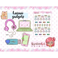 Kawaii Gadgets Planner Stickers