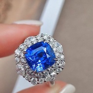 奧斯珠寶 無燒皇家藍 藍寶石戒指3.58克拉