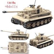 ทหาร WW2 Tiger I Heavy Tank Building Blocks KV-2 Panther Tanks กองทัพอาวุธทหารอิฐของเล่นเด็กเด็กของข