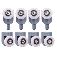 8Pc Shower Door Castors Rolls Shower Door Rollers Sliding Door Roller Guide Shower Spare Parts Glass