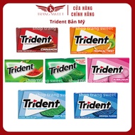 (USA VERSION 14 PILLS) Sing gum Trident Gum TRIDENT sugar-free gum 26,6G Blister of 14 PILLS