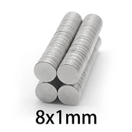 Round Neodymium Magnet 8x1mm N38 NdFeB Per 1 PCS
