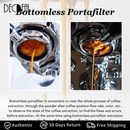 Decdeal 58mm Bottomless Portafilter Bottomless Coffee Portafilter Efficient Extraction for Home
