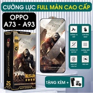 Oppo A73 - Oppo A93 premium full screen tempered glass with black border