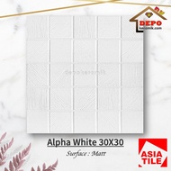 Asia Alpha White 30x30 Kw1 Keramik Lantai Kamar Mandi