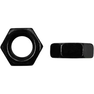 100pcs M2.5 Hex Nuts Keluli Karbon Heksagon 0.1"/2.5mm Hex Nut Warna Hitam