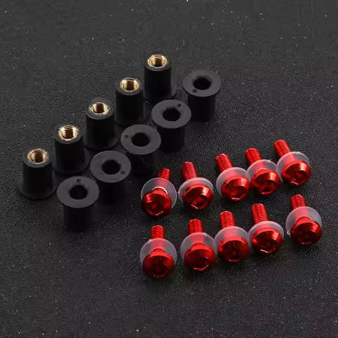 5mm 10PCS Windshield Deflectors Bolts For Honda CBR1000RR CB1000R CBR600RR CBR600F CBR600F4I CBR929R