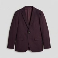 Slim Fit Blazer Purple Formal Wedding Dinner Coat for Men Clean Modern Occasion Style