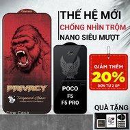 Poco F5, F5 Pro 5G Cowcase full screen anti-peeping | Screen protector for Xiaomi
