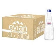 CLEARANCE evian sparkling water 20x330ml