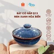 New shaped bowl with blue lid D13 - High quality bowl with lid D13