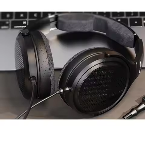 FiiO JT7 Wired Over-Ear Planar Magnetic Audiophile Headphones Planar Driver Design 95x86mm,4.4mm/3.5