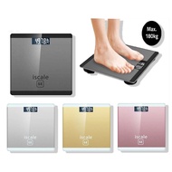 [Battery included] Timbangan Berat Badan Peninbang Berat Digital Skala Elektronik LCD Bathroom Scale Digital Body Weight BMI