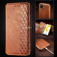 Flip Leather Phone Case For Realme C21 Y C21Y C 21Y C25Y C25 Y C 25Y C25s C15 C12 C20 C20A C11 8 pro