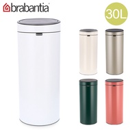 Brabantia Trash Can 30L Touch Bin Soft Touch Close Touch Bin New, 30 Litres Trash Can Dust Box with Cover Round