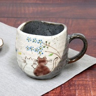 Waza no Kura Stylish Coffee Mug Kutani Ware Mug Sunny Spot Pottery Luxury Brand Tableware Made in Ja