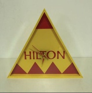 中古 / 90s Hilton 掛牆鐘 掛鐘 wall clock vintage 古董