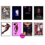 Wall Decoration Wooden Poster NBA Basketball Poster Gamer Room 20x30cm