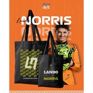 Totebag F1 Merch Nando Norris Formula 1 Driver Merch Minimalist Tote bag