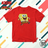 KIDS SPONGEBOB SQUARE PANTS D2 TSHIRT HIGH QUALITY COTTON