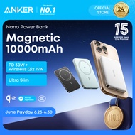 [3C Certified] ANKER MagGo Qi2 10,000mAh Power Bank Ultra-Slim Magnetic Battery Pack 15W Ultra-Fast 