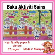 Buku Aktiviti Sains awal persekolahan /tadika Preschool Science Book for 5-9 years kid
