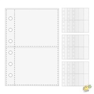 WXDX.TH A7 Binder Pages,  A7 Card Protector Sleeves, A7 Binders 6-Ring Binder Refill