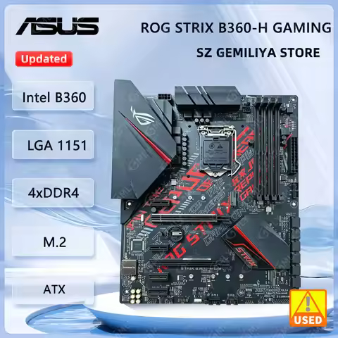 ASUS ROG STRIX B360-H GAMING Motherboard Intel B360 LGA1151 DDR4 M.2 ATX support Core i3-8300 8600 9