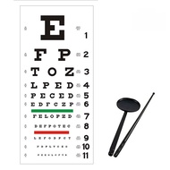 Vision chart, myopia test, logarithmic wall chart, glasses