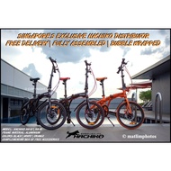 Hachiko HA/JC-01 Aluminium Foldable Bicycle | (20 Inch) 406mm Wheel | Japan Brand | SG Distributor