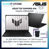 ASUS TUF Gaming A14 FA401K-MRG025W -14'' 2.5K 165Hz | Ryzen™ AI 7 350 | RTX™5060 | 32GB DDR5 1TB SSD