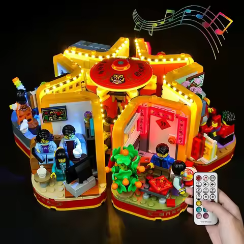 LED Lighting Set Suitable for LEGO Lunar New Year Traditions 80108 Building Blocks