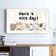 Custom pattern New styleCute anime smart android Dust cripage TV Cover Computer Cloth Home Decoration Dustproof tv screen protector curved 4k television  murah LED Elastic /32 37 39 40 43 45 48 49 52 5inch monitor7110