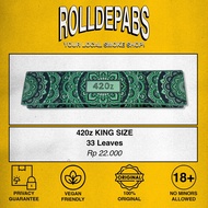 Papir / Kertas Linting Green / Hijau 420z King Size