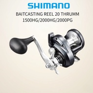 SHIMANO Baitcasting Reel 20 Thrumm 1500HG/2000HG/2000PG - Beginner-Friendly Jigging Gear
