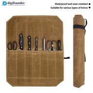 DIGIFOUNDER Storage Bag Chef Picnic Camping Barbecue Kitchen Portable Storage Bag Wet Wax Canvas for