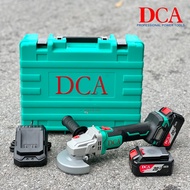 Máy Mài Góc Máy Cắt Cầm Tay DCA ADSM03-100 Không Chổi Than Đá 100 Kèm 2 Pin 1 Sạc Chính Hãng DCA