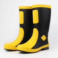 Taobao Collection รองเท้าบูทกู้ภัยฉุกเฉินน้ำหนักเบารองเท้ากันฝนแบบหุ้มข้อสูงกันน้ำรองเท้าบูทกันฝน