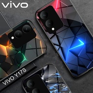 HP VIVO Y17S Case - Latest VIVO Y17S Case ( ABSTRACTM01) Silicone VIVO Y17Shp - Glass Softcase - Kes