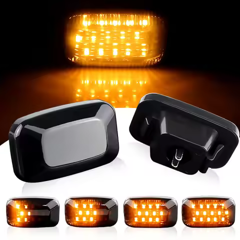 2×for Toyota FJ Cruiser Hilux Land Cruiser 70 80 100 Prado 90 Series for Lexus LX470 LED Flowing Sid