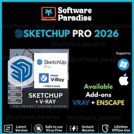 SketchUp Pro 2025/2026 / Vray / Enscape | | New 2025/2026 Lifetime Installer