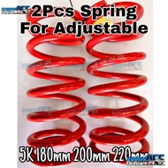 [2Pcs/Pair] Ready Stock 5K (180mm/200mm/220mm) 65M Coil Spring For All Adjustable