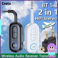 COATA Audio Receiver Transmitter, Bluetooth 5.4 2 IN 1 Airplane Wireless Adapter, Portable Hifi Ster
