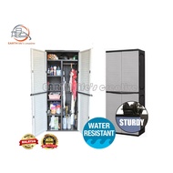 EARTH Water Resistant Multi Purpose Plastic Cabinet/Storage/Wardrobe/Penyimpanan Plastik Pelbagai Fu