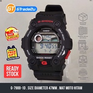 Original G Shock Men G-7900-1D G-7900-1 G7900-1D Digital Mat Moto Hitam Watch [READY STOCK]