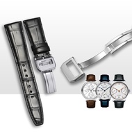 Suitable for IWC IWC Pin Buckle Watch Strap Genuine Leather Original Male Botao Fino Portugal Seven 