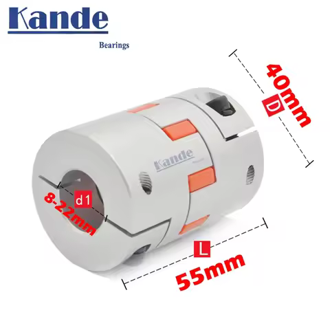 CF-03/BW series1PCS Flexible plum clamp coupler D40 L55 shaft size CNC Jaw shaft coupling/8/10/12/14