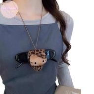 Solitudered Luxury Leopard Necklace Sunglasses Clip Wallace And Gromit Chain Sweater VN